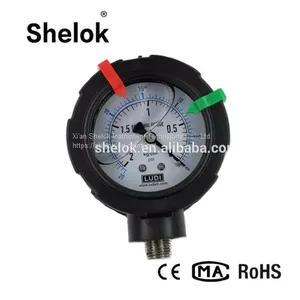 High Pressure Water Manometer, PP Pressure Gauges thumbnail-1