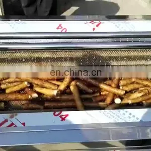 Automatic Vegetable Fruit Brush Cleaning Peeling Machine thumbnail-1