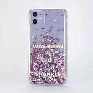 Factory Price Fully Cover Phone Case and Accessories Glitter Shinny TPU+PC Phone Case thumbnail-4