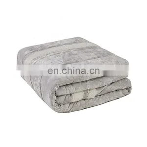 Sherpa Comforter and Throw Combo Set, Ultra Softy Fluffy Warm Checker Plaid Pattern Cold Winter Bedding Set thumbnail-5