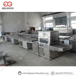 Automatic Stainless Steel Chocolate Coating Machine/Chocolate Enrober With Cooling Tunnel for Sale thumbnail-1
