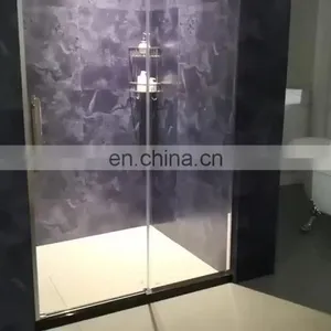 Stainless Steel Sliding Open Style Frameless Shower Enclosure thumbnail-1
