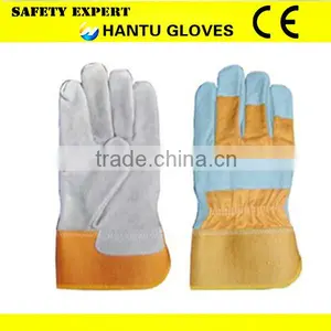 Top Quality Full Palm EN388 Leather Work Glove Safety Glove thumbnail-6