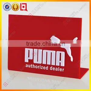 Acrylic Counter Top Brand Logo Display Puma Printing Quality Choice thumbnail-1