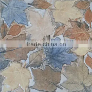 300 X 300mm Map Leaf Red Color 3D Inkjet Floor Ceramic Tile Flower Ceramic Floor Tile thumbnail-1