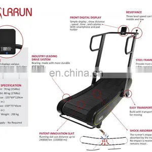 Self Powered Easy Curves Treadmill Self-powered Treadmill Non-motorized Woodway Manual Trademill Home Gym Treadmill thumbnail-4