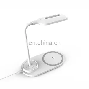 Wireless Charger New 2020 Wireless Fast Charging For Iphone For Sansung Mobile Phones For 2 In 1 Wireless Charger Table Lamp thumbnail-1