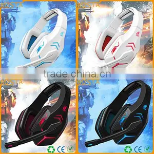 2016 Best Selling 7.1 Channel Vibrated Unique Style Gaming Headsets With Lazer Logo thumbnail-1