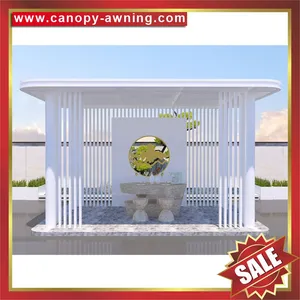 Hot Sale Modern Outdoor Hotel Villa Park Garden Aluminum Alu Gazebo Pavilion Pagoda Shelter Canopy Awning thumbnail-1