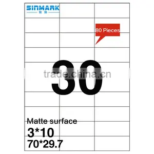SINMARK Matte Surface 64mm*28mm Perforated Sticker Paper thumbnail-1