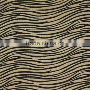 Snake Printed Flocking Fabric for Upholstery thumbnail-1