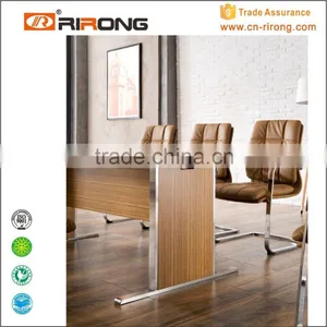 Modern Design Customized Steel Wood Leather Conference Table thumbnail-5