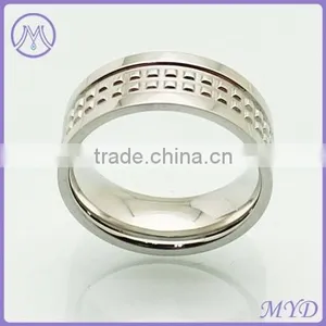 Holiday Christmas Jewelry Gift Stud Spots Design Stainless Steel Ring Band thumbnail-1