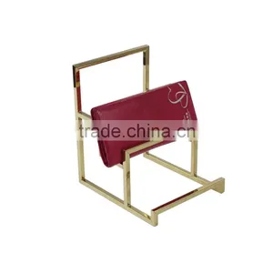Polished Gold Wallet Display Stand, Metal Wallet Display Rack thumbnail-2
