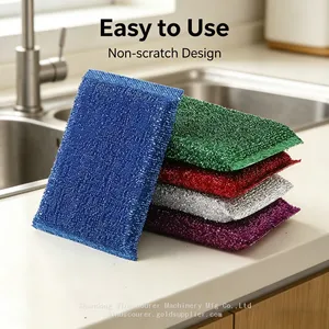 Absorbent Kitchen Sponges, 4-Color Pack Reusable Sponges for Household Cleaning thumbnail-3