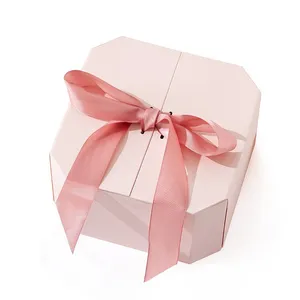 Luxury Paper Gift Packaging Box With Ribbon thumbnail-2