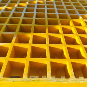 Anti-Slip FRP Fiberglass Grating Panel for Walkway & Platform Corrosion Resistant thumbnail-2