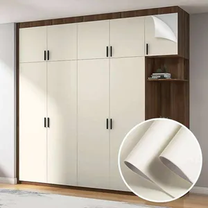 High-quality Solid Textured PVC Furniture Films Self-Adhesive Interior Modern Design Decorative Film thumbnail-1