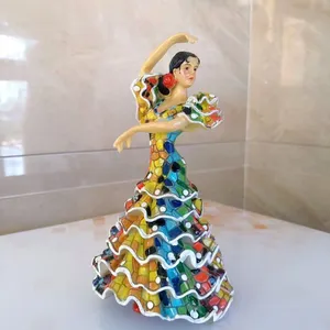 Wholesale Price Personalized Espana Spain Spanish Flamenco Fan Dancers Tourist Gifts Custom Resin Polyresin Polystone Souvenir Figurine Factory thumbnail-1