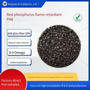 Pa6 With Glass Fiber, Bromine-based Flame Retardant, Gf125 With 30% Fiber Addition, White Laser Engraving, Halogen-free Red Phosphorus Fireproof, Black Nylon Pa6 thumbnail-2