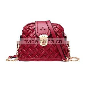 Fashion Weave Retro Shoulder Bag Cross Body Handbag Messenger Woman Hand Bag thumbnail-1