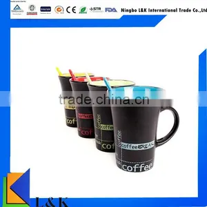 Hot Sale Cheap Plain Ceramic Mug With Spoon/ceramic Christmas Mugs thumbnail-1