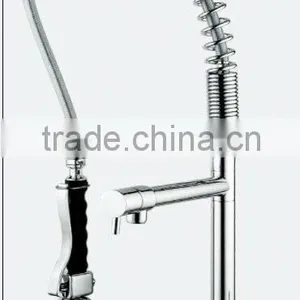 Brass Body Chrome Pull Out Kitchen Mixer thumbnail-1