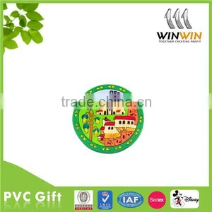 Round Tourist High Quality 3D Soft PVC Fridge Magnet for Souvenir thumbnail-1