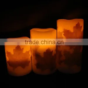 Flameless Remote Led Candles With Wax thumbnail-3