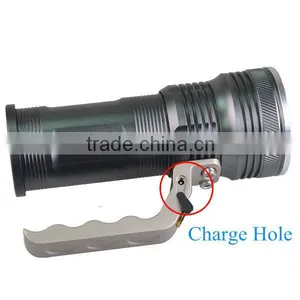 High Power Style XML T6 Long Distance Rechargeable LED Torch Flashlight thumbnail-2