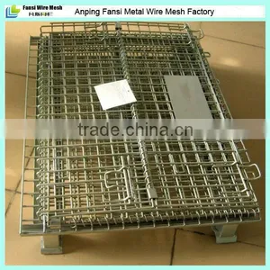 Zinc Plated Folding Metal Storage Cage thumbnail-1