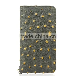 High Quality Wholesale Ostrich Skin Leather Phone Cases for Iphone 6 thumbnail-2