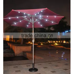 Beach Umbrella Hand Open Personalized Light Led Circular Roman Outdoor Umbrella thumbnail-3