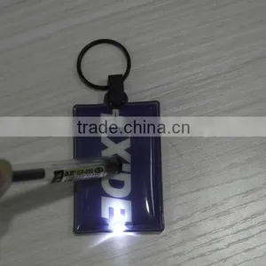 Logo Custom Cheap Soft PVC LED Keychain Squeeze Led Keychain thumbnail-1