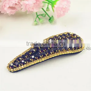 Hot New Fresh Wind Latest European And American Retro Simple Little Hair Clips With Full Stone thumbnail-5