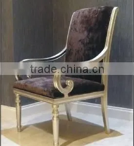 Foshan European Design Full Leather Fabric Banquet Chair for Luxury Living Room Furniture thumbnail-1