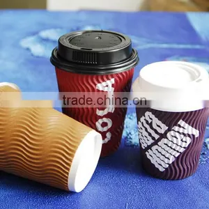 S Ripple Cups With Paper Material / Ripples Cups With Black and White Cover Quality Choice thumbnail-3