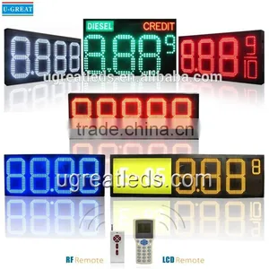 LED Digital Gas Price Sign for Gas Station Quality Choice thumbnail-1