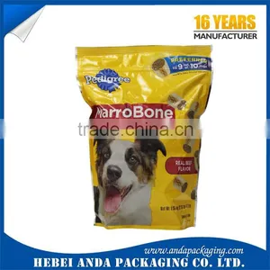 2016 Hot Sale Stand up Dog Food Packaging Plastic Zipper Bag thumbnail-1