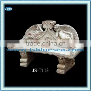 Garden Decoration Carved Stone Benches for Sale thumbnail-1