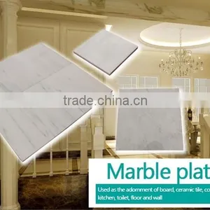 Wholesale Own Querry White Marble With Natural Exclusive Grain, Cheap Washable Durable Marble Plate thumbnail-3