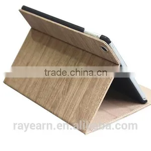 Best Selling Item Tablet Case With Wooded Grain PU Cover For IPad thumbnail-5