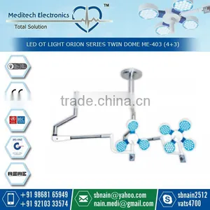Twin Dome LED Surgical Operation Theater Light With Manual Focusing Option thumbnail-1