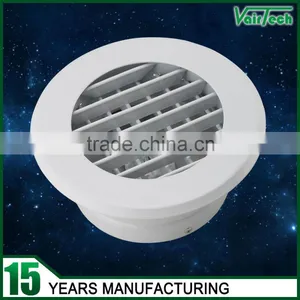 Air Conditioner Round Air Grille With Damper thumbnail-1