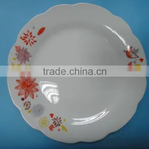 Daily Use Ceramic Porcelain Dishes Plate With Flower Design thumbnail-4