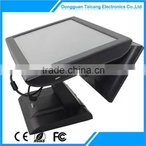 2016 High Quality 15" Two Monitor Touch New Pos For Hotel,Bank,Restaurant,etc thumbnail-6