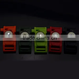 Wholesale Hot New 3/8 Side Quick Release Camo Plastic Flat Whistle Buckle for Paracord Bracelet thumbnail-5
