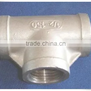 Chinese Support TH Tee Steel Thread Tee Fitting Pipe thumbnail-1