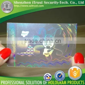 Custom id Card Hologram Overlays id Card Lamination Film Holographic Overlays Film Quality Choice thumbnail-1