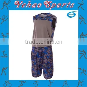 Wholesale Camouflage Basketball Uniform With Sublimation and Low Moq thumbnail-4